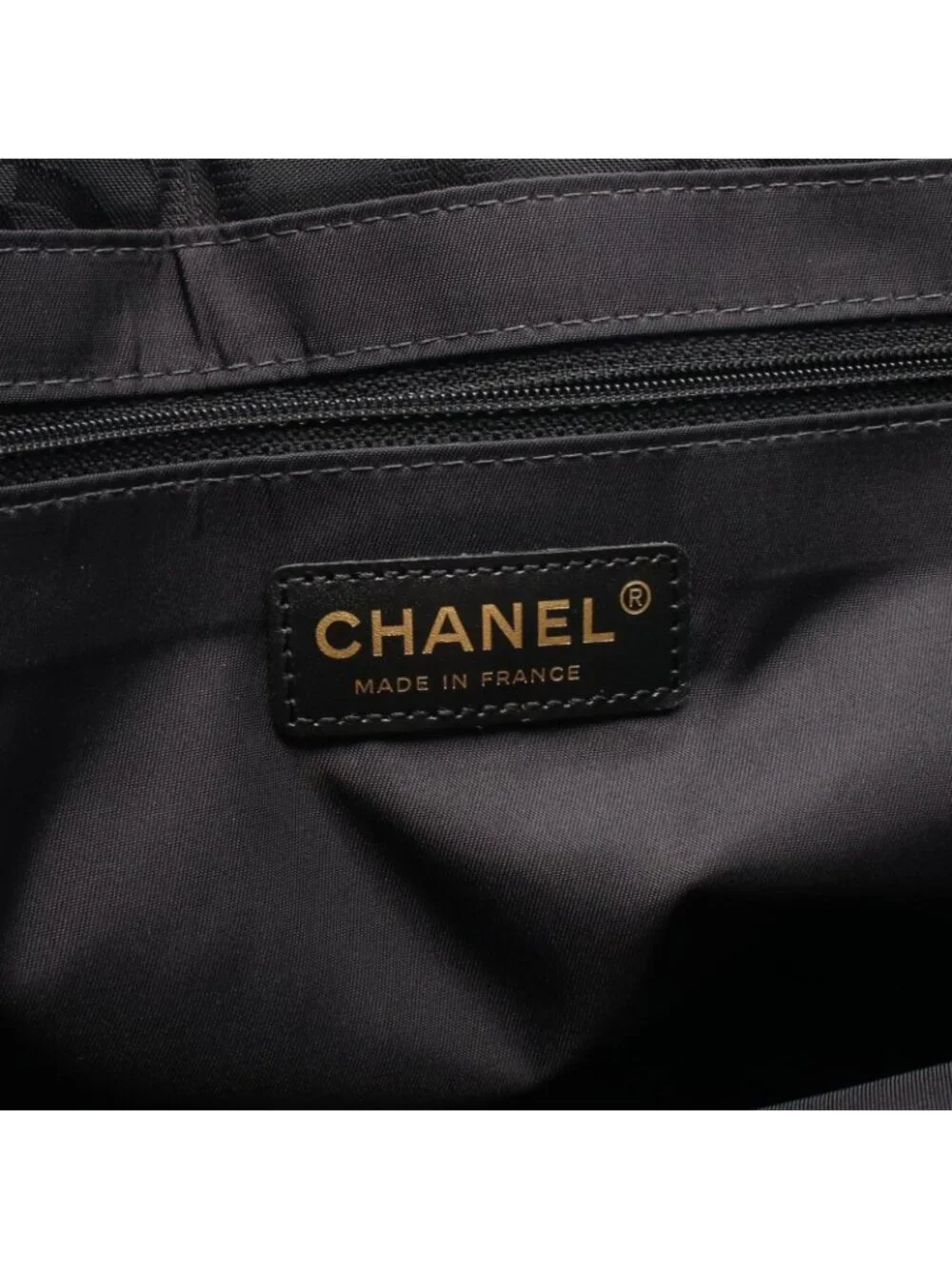 Chanel Tote Bag New Travel Line MM Black Nylon Leather MM